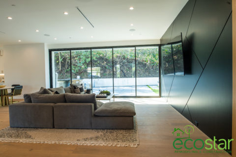 Living room window installation