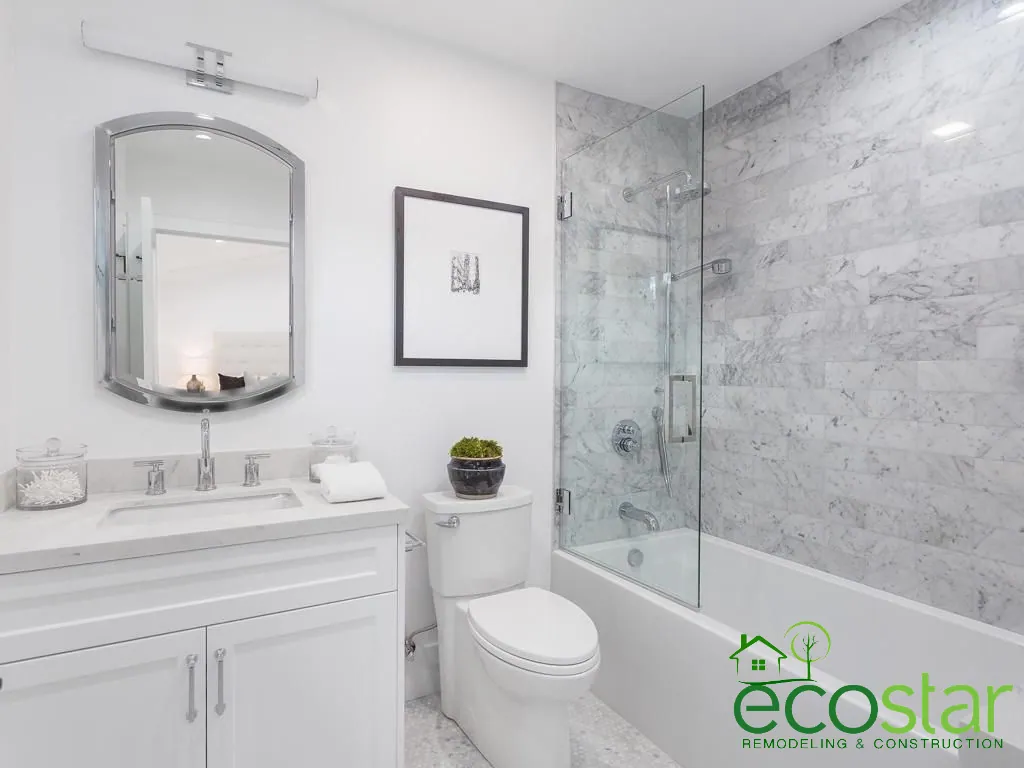 Bathroom remodel by EcoStar Remodeling & Construction