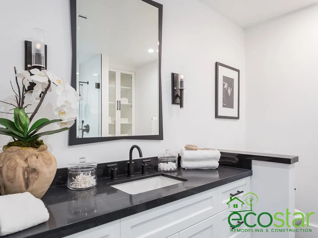Bathroom remodel by EcoStar Remodeling & Construction
