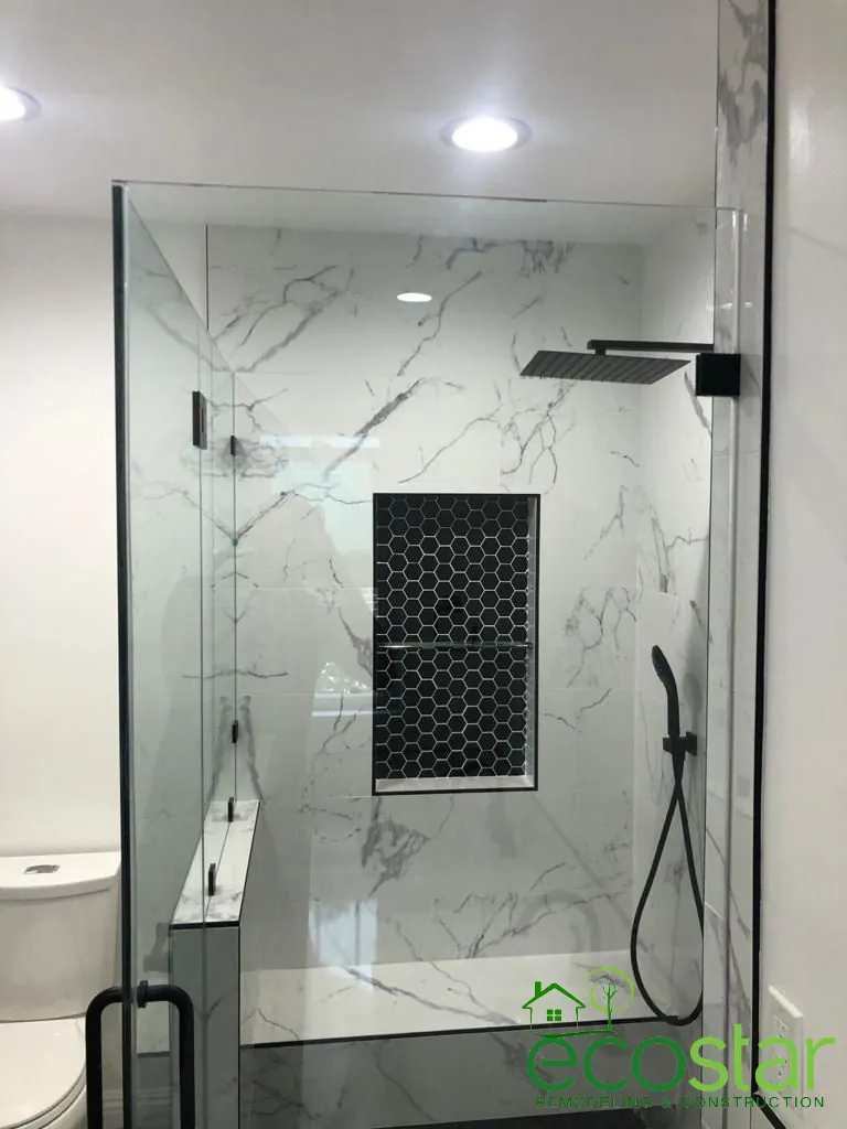 Bathroom remodel by EcoStar Remodeling & Construction
