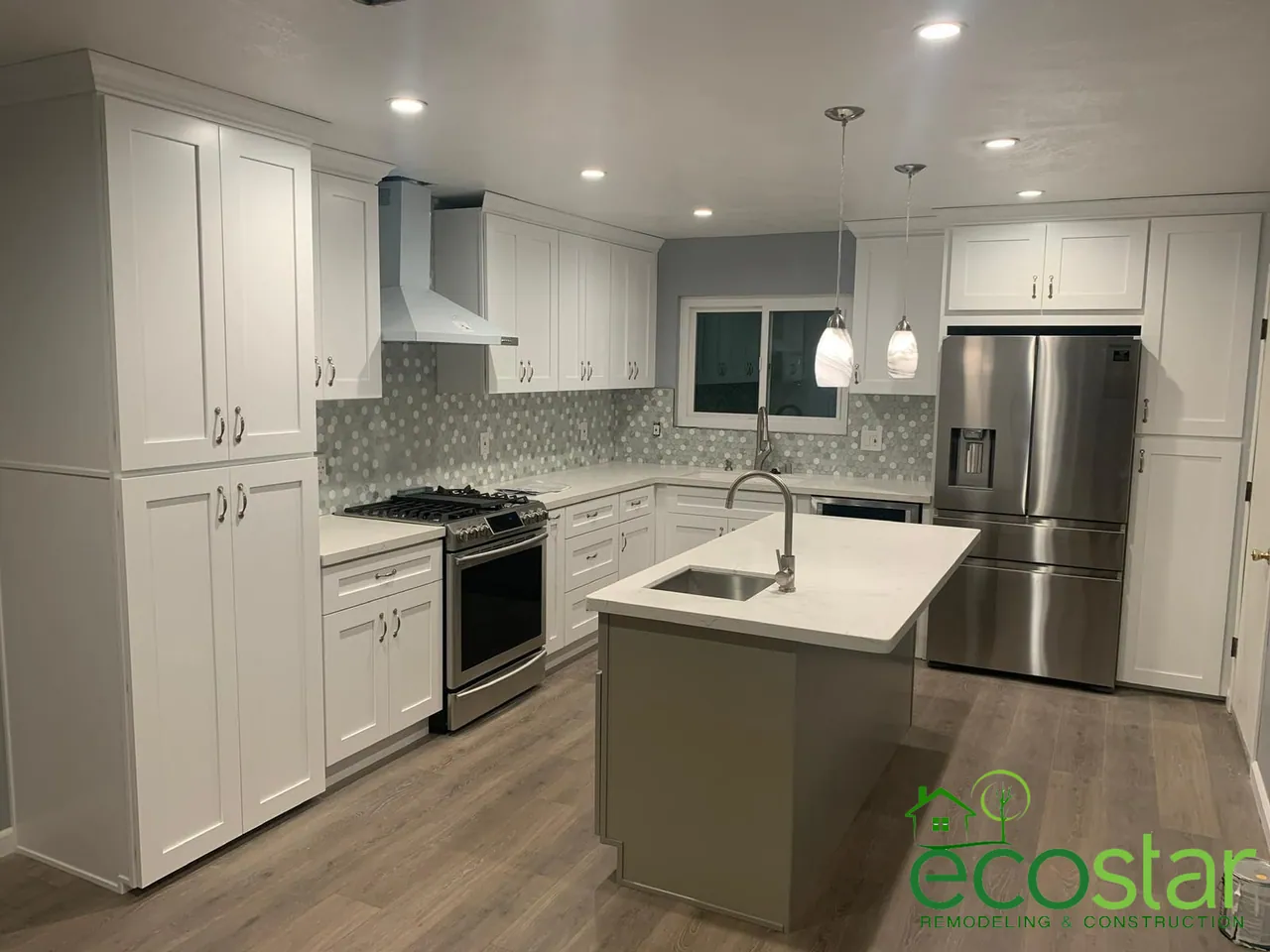 Kitchen remodel completed by EcoStar Remodeling & Construction
