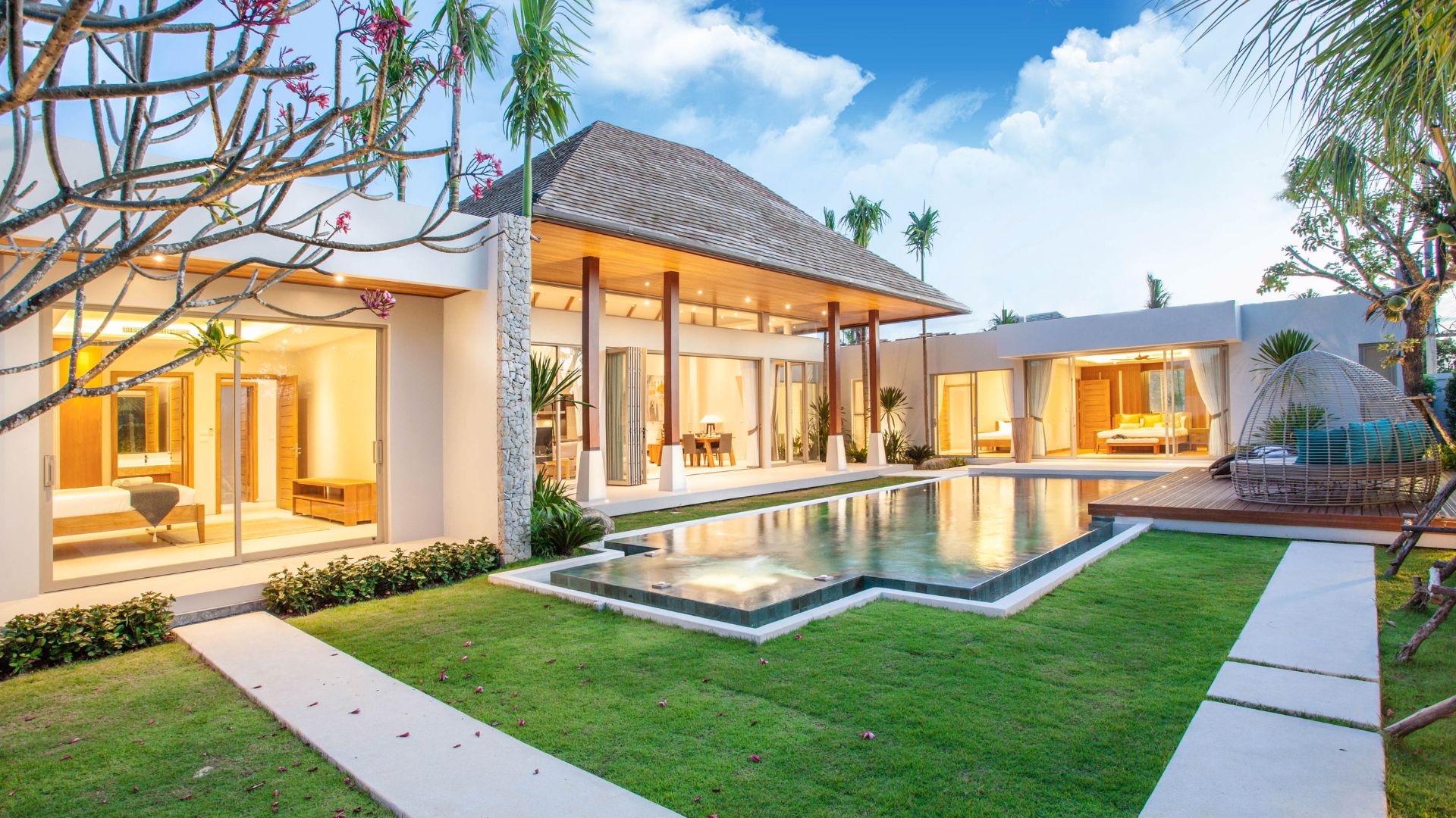 Luxury Home with Pool and Hardscaping