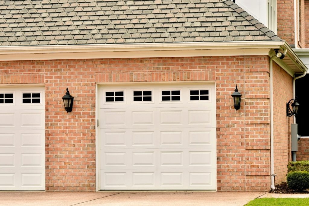 A garage that has the potential for garage conversion