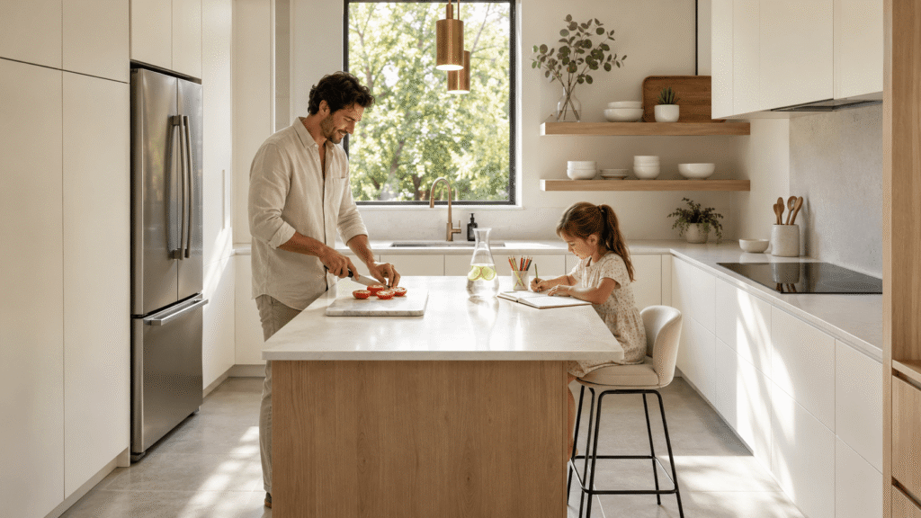 Modern kitchen island